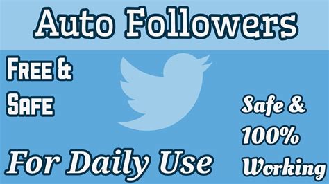 Auto Followers For Twitter Best Method Youtube