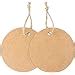 Jijacraft Pcs Round Gift Tags Kraft Paper Gift Tags Cm Brown Tags