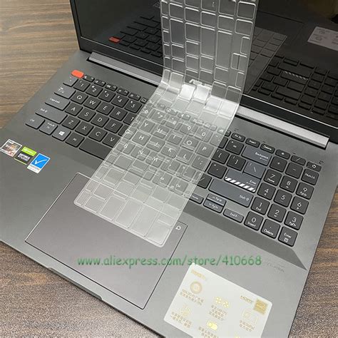 แป้นพิมพ์คอมพิวเตอร์ Clear Tpu Laptop Keyboard Cover Skin Protector For Asus Vivobook Pro 15