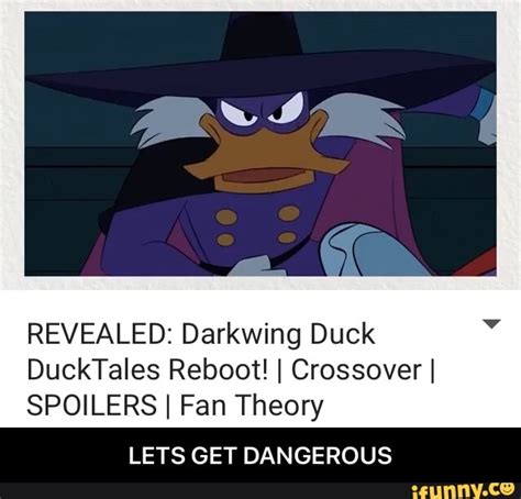 Revealed Darkwing Duck Ducktales Reboot I Crossover I Spoilers I Fan