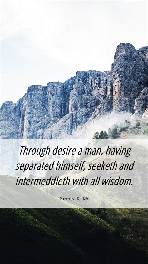 Proverbs Kjv Mobile Phone Wallpaper Through Desire A Man Having