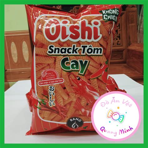 Bim Bim Oishi Snack Tôm Cay Gói Siêu To Khổng Lồ 75 G Giòn Cay Thơm