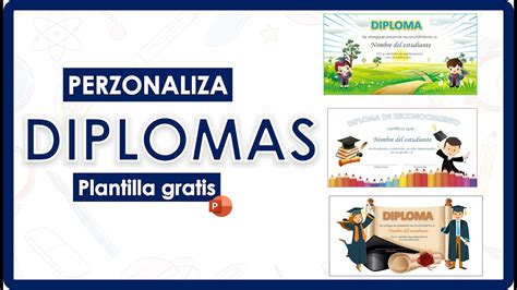 Personaliza Dipomas En Powerpoint F Cil Pantilla Gratis Youtube