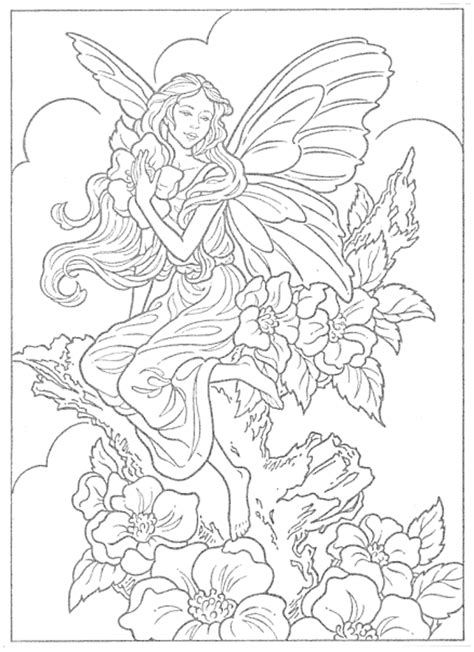 Fairy Difficult Coloring Pages For Adults Wikipooster