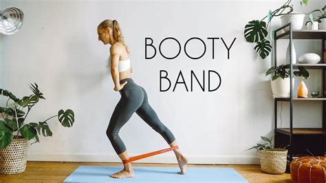 Resistance Band Booty Workout At Home Or Gym Youtube