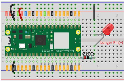 2 1 Blink LED SunFounder Kepler Kit For Raspberry Pi Pico W 1 0