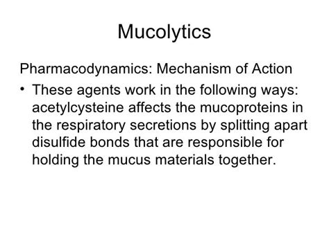 Pharmacology Respiratory Drugs