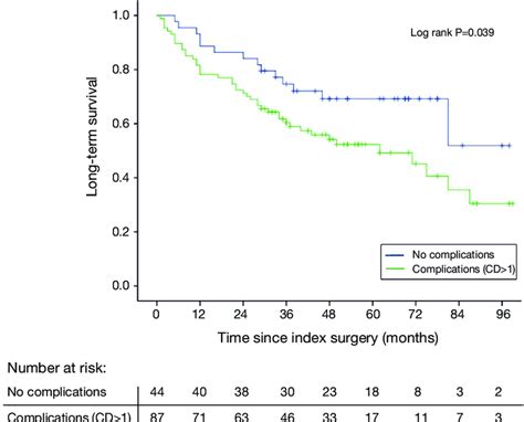 Kaplan Meier Survival Curves Including Numbers At Risk For The