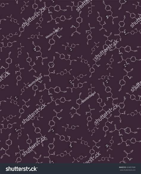 Chemistry Background Molecule Models Formulas Stock Vector (Royalty ...