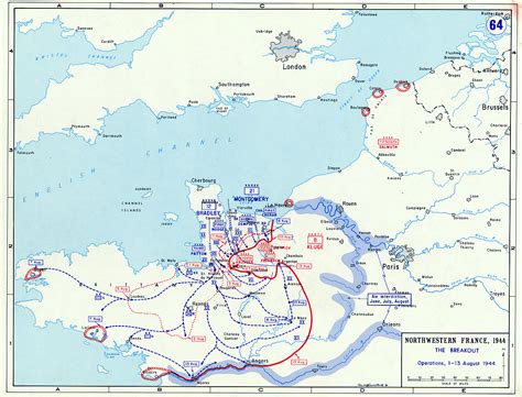 The Allied breakout from Normandy, August 1-13, 1944 | The Globe at War