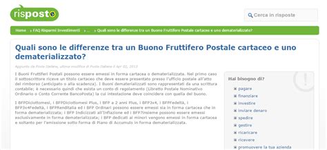 Buoni Fruttiferi Postali Dematerializzati Cosa Sono Telodicoio