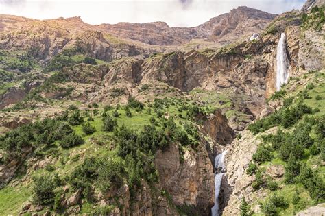 Premium Photo Beautiful Waterfall Cascade In The Mountains Landscape