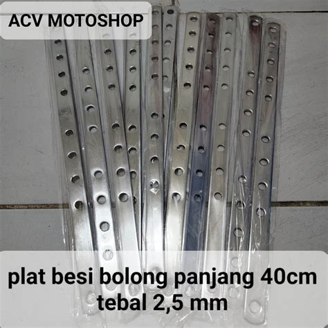 Promo Breket Bolong Knalpot Racing Panel Rem Chrome Stainless Plat