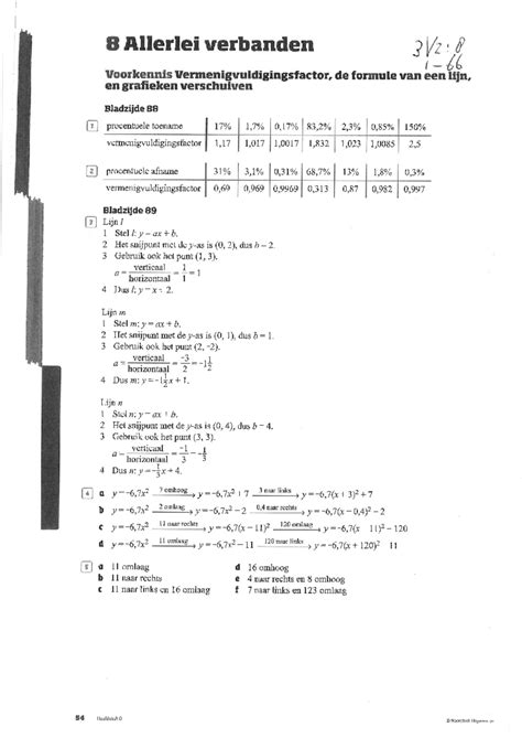 Antwoorden Wiskunde H Wiskunde Studeersnel