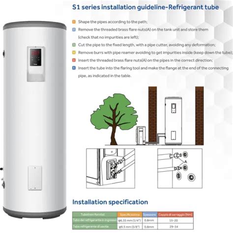 Ce Cb Certificate High Cop Household Air Source Mini Split Type Hot Water Heat Pump Heater Air