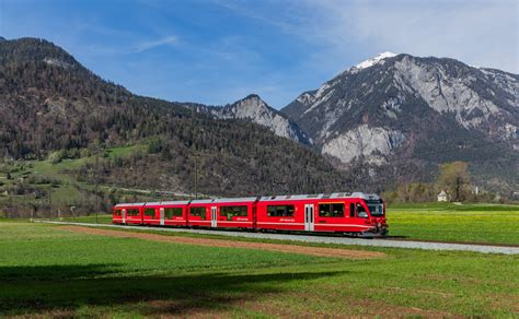 ABe 4 16 Allegra 3101 Der RhB Zwischen Reichenau Tamins Und Bonaduz