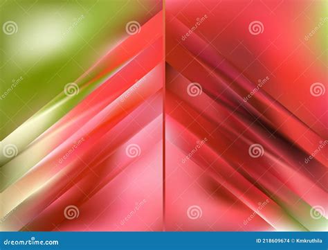 Abstract Pink Beige And Green Shiny Arrow Background Stock Vector