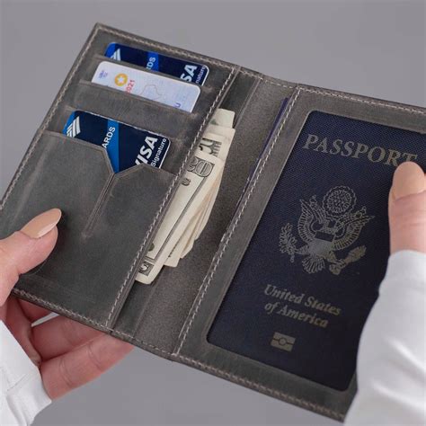 Leather Passport Holder Personalize Leather Passport Cover Travel Wallet Passport Wallet