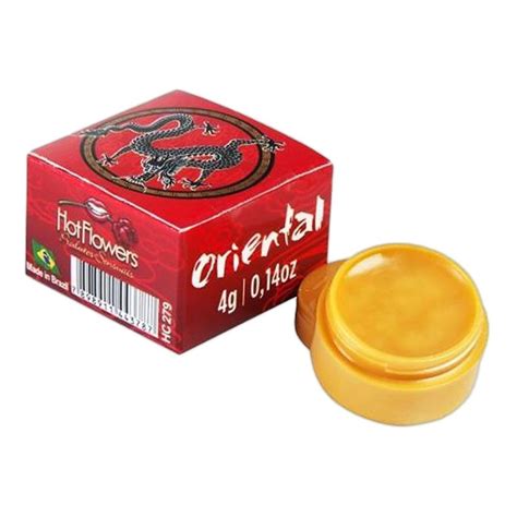 Pomada Oriental Chinesa Creme De Massagem 4g Hot Flowers Sex Shop