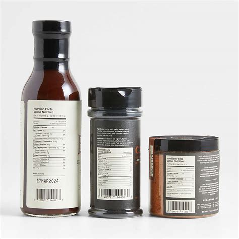 Sebastian And Co Bbq Sauce And Seasonings Set Crate And Barrel Canada