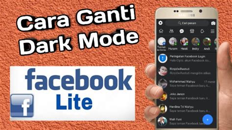 Cara Mengaktifkan Dark Mode Facebook Lite Youtube