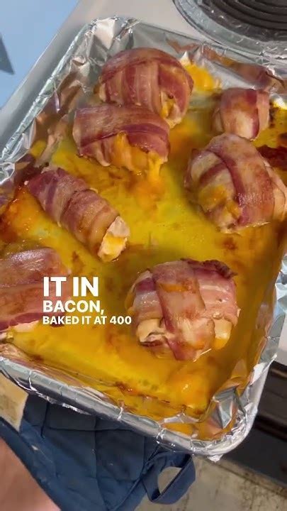 Cheddar Bacon Wrapped Chicken😋 Youtube