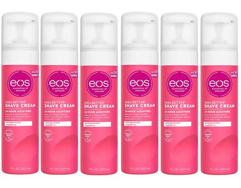 Eos Shea Better Shave Cream Pomegranate Raspberry 7 Fl Oz 6 Pack