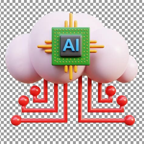 El Icono De Psd D Ai Cloud En Un Fondo Aislado Y Transparente