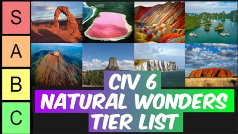 Civ 6 Natural Wonders Tier List Youtube