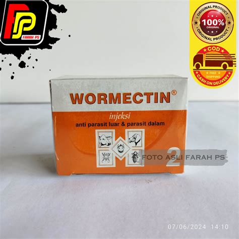 Jual Wormectin Injeksi Ml Dus Obat Antiparasit Luar Dan Parasit