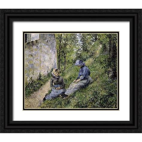 Pissarro Camille X Black Ornate Wood Framed With Double Matting