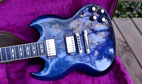 2002 Gibson Sg Supreme Midnight Blue Burst Mint Ebony Fretboard 1960