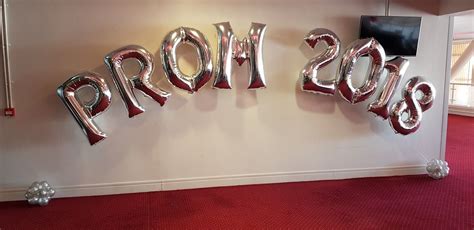 Stunning Silver Letter Balloons For A Memorable Prom Night