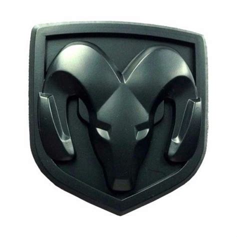 Buy New Dodge Ram Hood Head OE Style Emblem Badge Decal Logo 3D Sticker MATTE Black in Shanghai ...