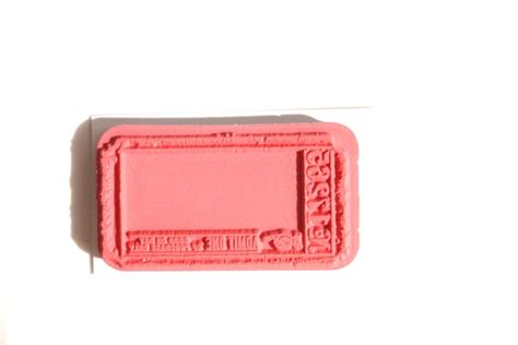 Blank Admit One Ticket Stamp Rubber Cling Mounted Stamp