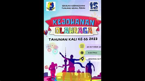 Buku Program Kejohanan Sukan Tahunan Sk Tualang Sekah Kali Ke 55 Tahun