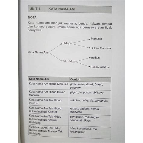 Kata Nama Am Tak Hidup Bukan Institusi