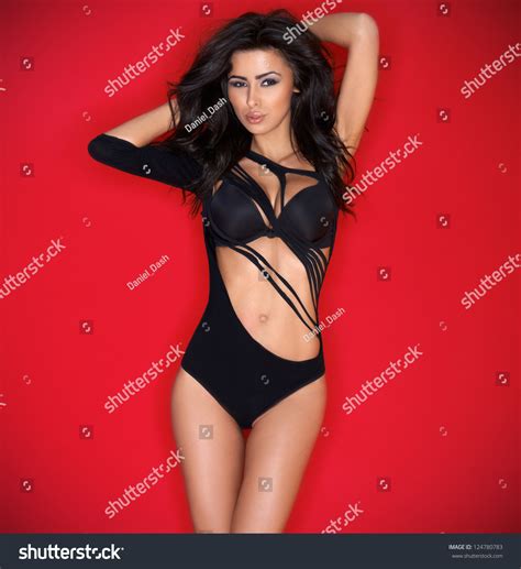 Sexy Hot Long Haired Brunette Female Foto Stock 124780783 Shutterstock
