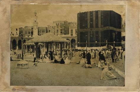 FOUR OLD PHOTOGRAPHS OF KAABA DURING THE HAJJ, EARLY 20TH CENTURY