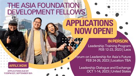 Asia Foundation Development Fellows Program 2023 Youth Opportunities