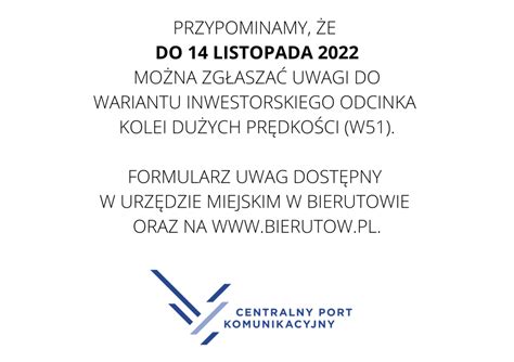 Formularz Do Zg Aszania Uwag I Wniosk W Dot Wariantu Inwestorskiego