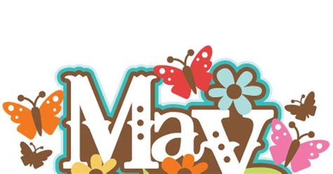 May Calendar Heading Clipart 25px Image 14