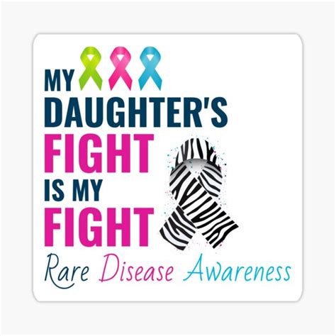 Rare Disease Awareness Day Warrior Fighter Sticker By Tastefultees