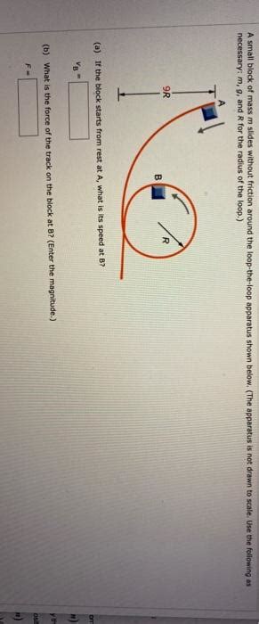 Solved A Small Block Of Mass M Slides Without Friction
