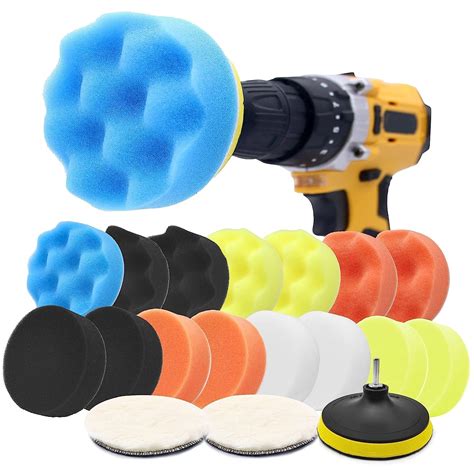 Buy Vortexa Pcs Car Foam Drill Polishing Pad Kit Inch Buffing