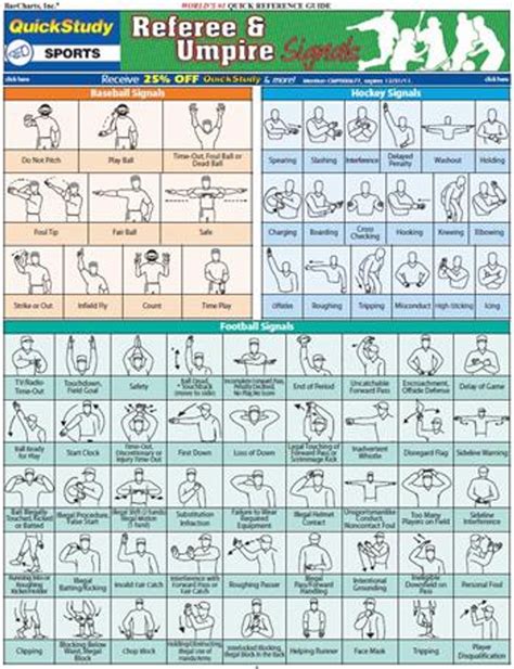 Baseball Umpire Signals Chart