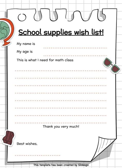 Classroom Supplies Wish List For Kids