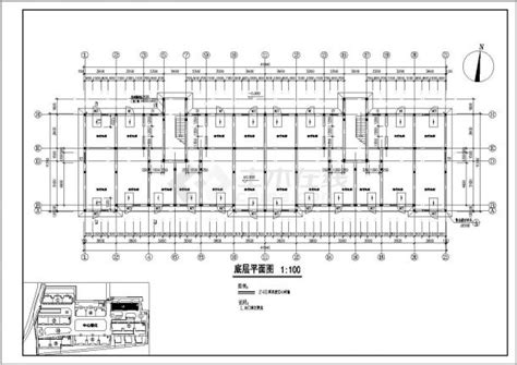 某六层带阁楼层砖混结构住宅楼设计cad全套建筑施工图（ 含设计说明）建筑施工图土木在线