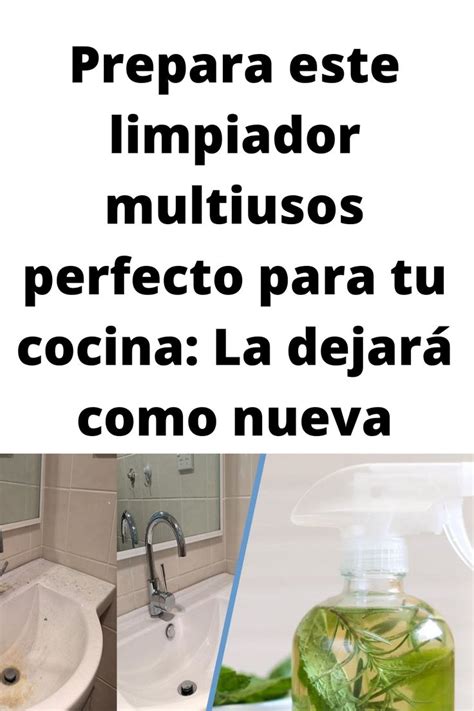 Prepara Este Limpiador Multiusos Perfecto Para Tu Cocina La Dejar