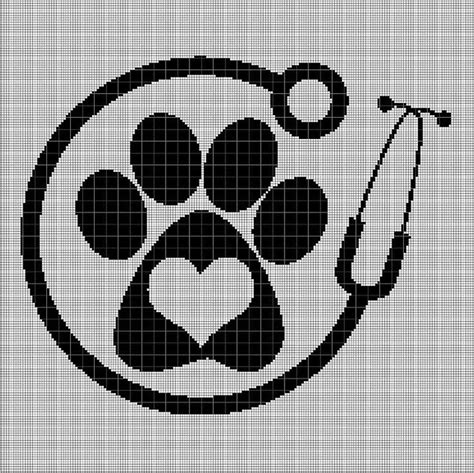Veterinarian Silhouette Cross Stitch Pattern Pdf
